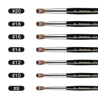 High End Real Acrylic Brush Germany Flat Pure Kolinsky Acrylic Nail Art Brush Size 14 #16 #18 #20 #22