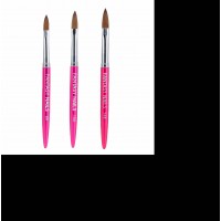 2021 Hot Sell Kolinsky Professional Nail Acrylic Brush Beauty Hair Tools Metal Handle Nail Art Brush