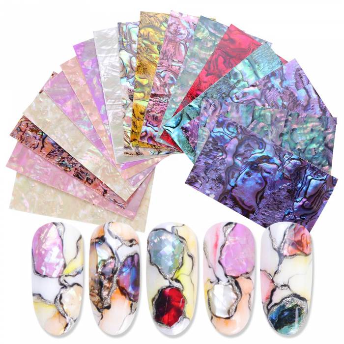 Hot Sale Shell Nail Art Sticker Patch Decal Sliders Manicure Wraps Tools Tips Diy Decals Decoration